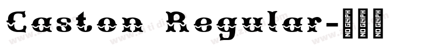 Caston Regular字体转换